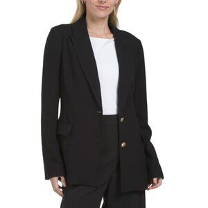 HAVER + BLAIR Black Barcelona Crepe Blazer